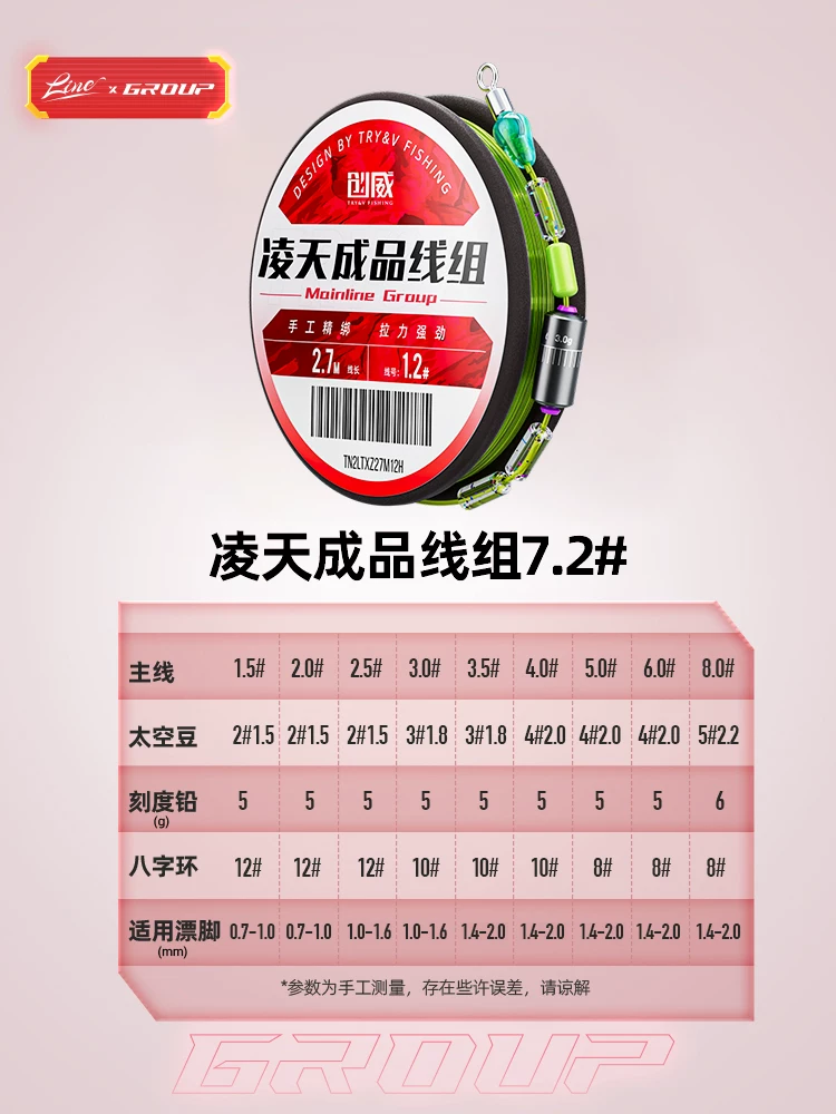 Комплект рыболовной лески Lingtian компании Chuangwei, основная леска, импорт, супер коэффициент, турня рыболовных инструментов