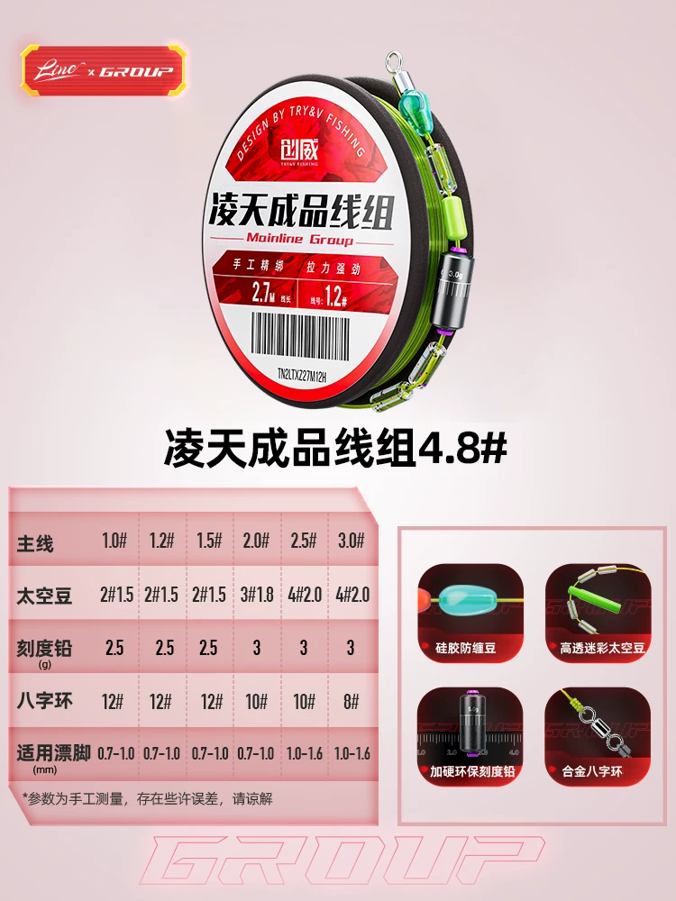 Комплект рыболовной лески Lingtian компании Chuangwei, основная леска, импорт, супер коэффициент, турня рыболовных инструментов