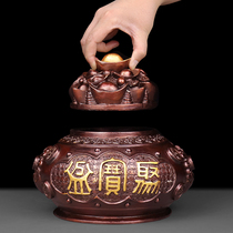 Natural Jia copper with cover cornucopia ornaments home living room table decorations gifts Treasury