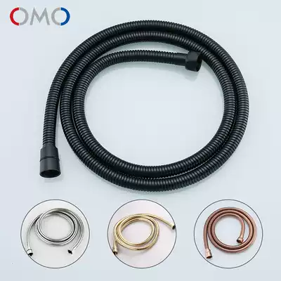 OMO shower nozzle hose explosion-proof household water heater stainless steel bath shower elastic telephone line PVC hose