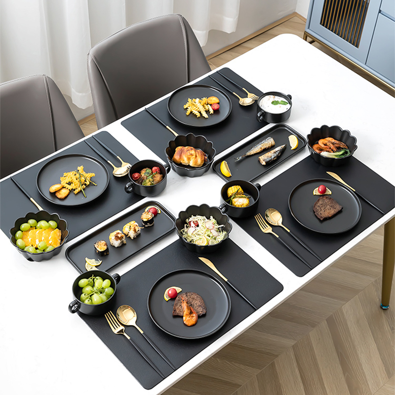 Western tableware full eat steak knife fork plate set household plates spoon two-piece set light luxury children's three-piece set