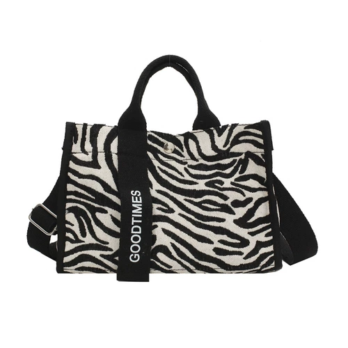 Шоппер, брендовая зебра, японский вместительный и большой тканевый мешок, сумка на одно плечо, коллекция 2023