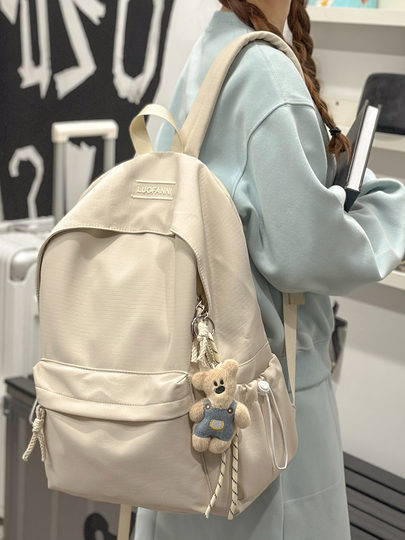 2026书包初中女生小学生2025新款简约小背包高中生大学生双肩包男