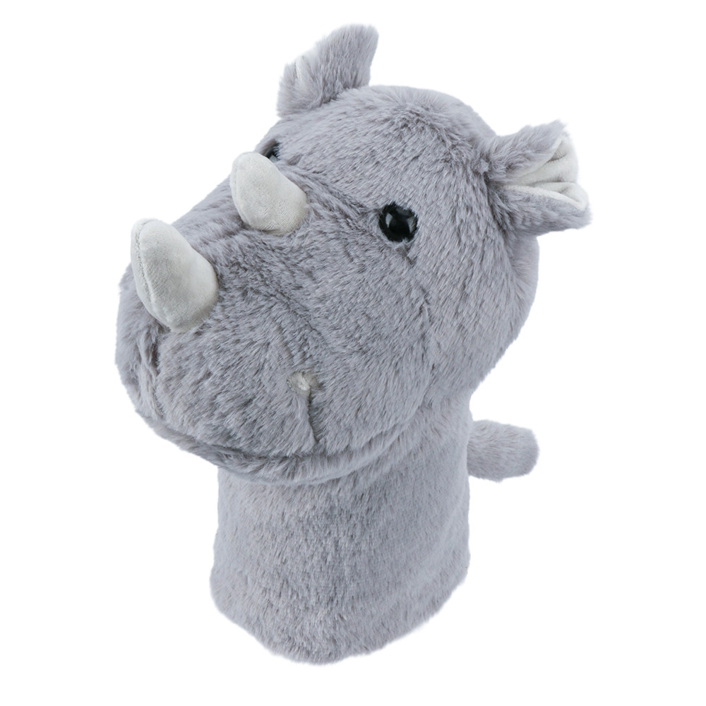 Capa protetora para taco de golfe rhino em peluche cartoon_voghion.com
