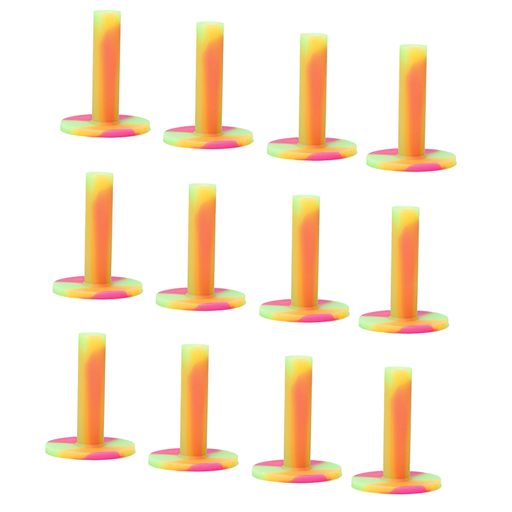 Golf nails beef tendon Tee rubber support wear-resistant colorful tee driving range supplies with strike pads
