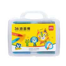 Deli oil pastels 36 colors 24 colors baby crayons child safety kindergarten paint brushes crayons set 12 colors heavy color oil paint brushes paint stick washable graffiti painting brush box