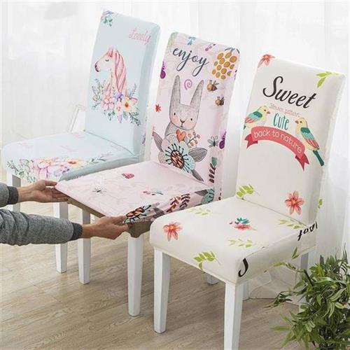 Table chair cover 2021 new integral chair cover high-end cute dining chair cover minimalist Hyundai General Terms-Taobao