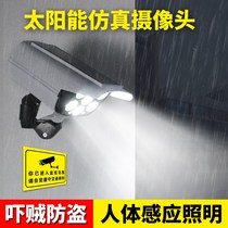 Fake monitor Simulation solar fish pond Anti-thief wireless camera Waterproof probe Garden light Outdoor camera