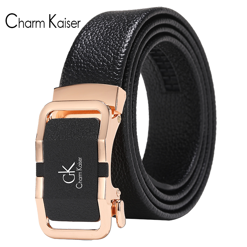 Frosted GK belt men's leather automatic buckle youth belt Korean version of the personality trendy high-end