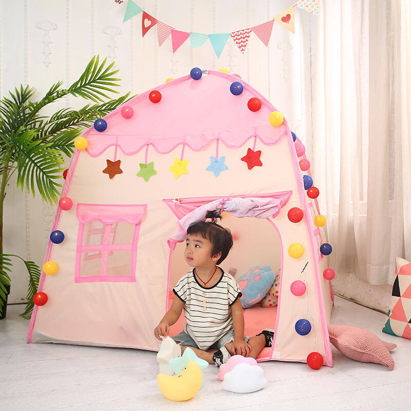 Locke Casual Children Tent Play House Interior Princess Girl Toy House Kid House Home Sub-Bed God