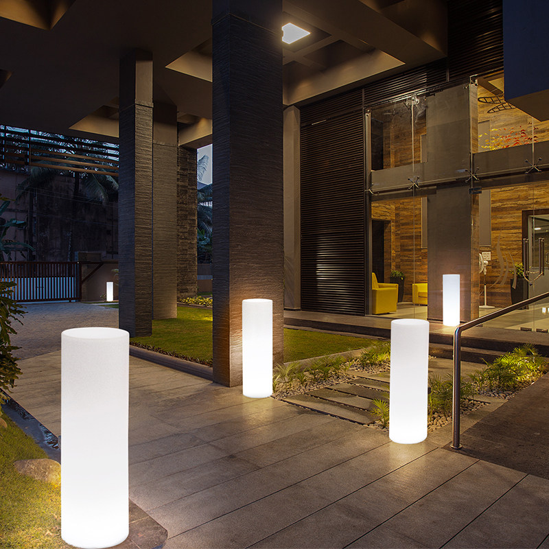 LED Outdoor Garden Luminous Cylindrical Landscape Hotel Exhibition Wedding Event Guide Lights Waterproof Lamp Point