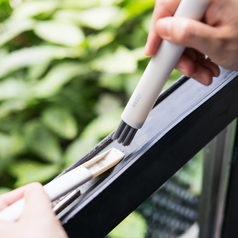 Window cleaning tool Door and window groove groove dead angle groove cleaning gap brush window seam groove Small brush sweep window groove artifact