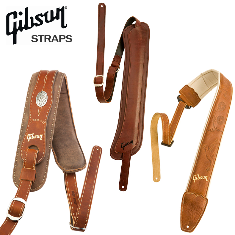 Gipson Gibson American original imported genuine leather ballad electric guitar bass babybag strap