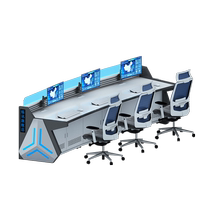 Aerospace Command Center Console Simple Modern Monitoring Desk Technologically Painted Customized Operation Desk Network Conference Center Command Desk Public Security Electric Power Fire Command Center Centralized Console