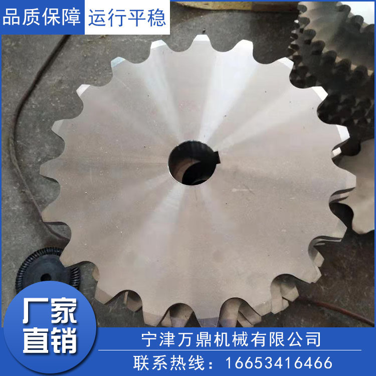 Custom 304 stainless steel industrial sprocket high temperature double pitch single row double row conveyor transmission mechanical sprocket
