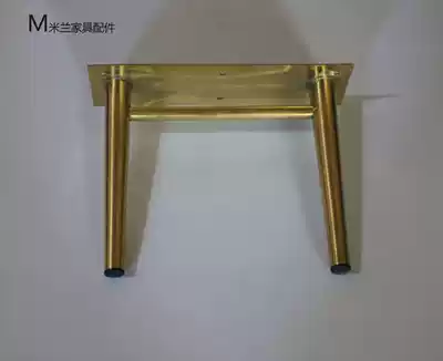 304 stainless steel Nordic TV cabinet foot 20cm brushed titanium alloy color one foot bathroom cabinet support leg can be customized