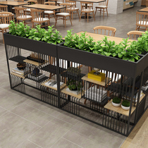 Modern wind office multi-storey deck partition flower stand plant stand creative wall cabinet floor rack porch decoration frame