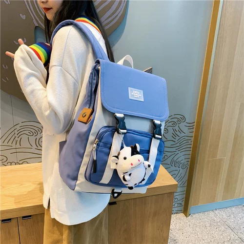 Школьный рюкзак, свежая вместительная и большая сумка через плечо, для средней школы, в корейском стиле