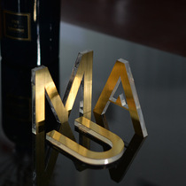 Metal stainless steel acrylic crystal word house number digital logo billboard three-dimensional LOGO sign