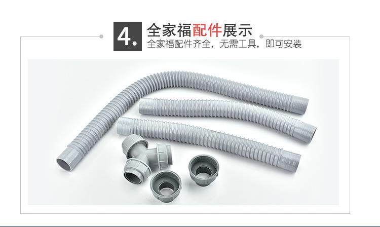 товар из китая 简易三通下水管带头简易三通下水管 防臭下水管 台盆面盆下水器定