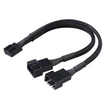 Motherboard four-pin 1/2 extension cable 4pin 4-pin 1/2 adapter cable chassis fan pwm temperature control extension cable customization