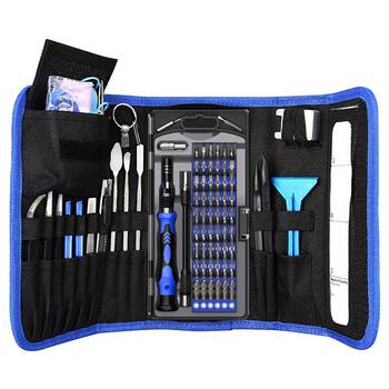 86-in-1 multi-purpose cloth bag combination screwdriver set multi-batch hand tool repair mobile phone and clock tool kit