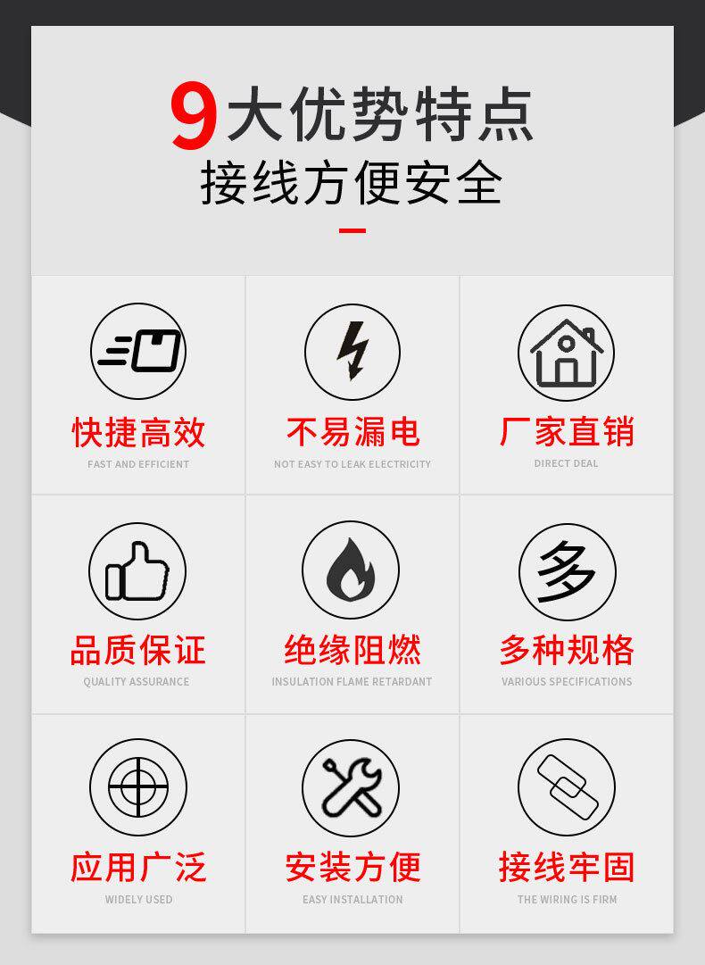 товар из китая 250塑料奶嘴形压线帽阻燃快速接线端子电线灯具连接器铝线接头