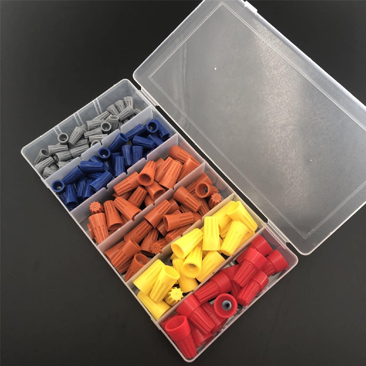 Терминал 直供158组套螺旋压线帽盒装接线帽压线帽快速接线端子套装