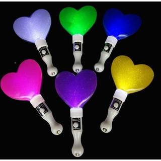 Short luminous love stick, five-pointed star stick, luminous stick, cheering props, concert support light stick