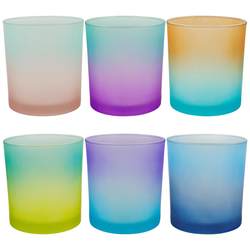 New product color gradient glass candle cup candy fragrant candle candle glass house house decoration