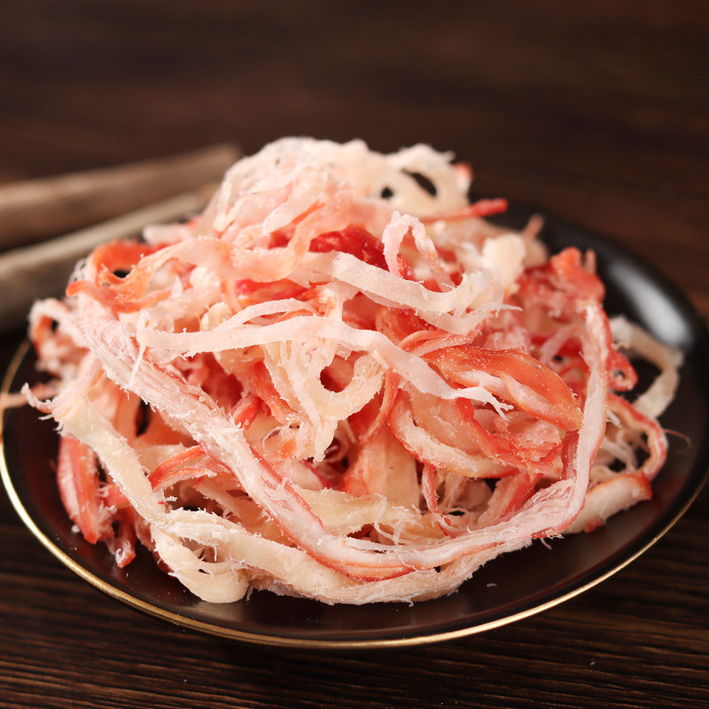 Shredded Squid Seafood Ready-To-Eat Hand-Torn Charcoal-Grilled Squid Strips Seafood Snacks Snacks for Pregnant Women to Satisfy Their Cravings