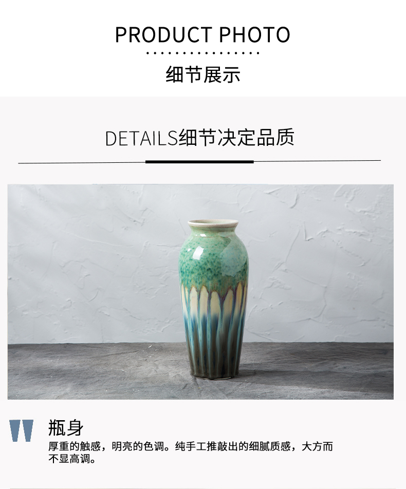 I and contracted ceramic vase furnishing articles sitting room TV ark, flower arranging water raise American Europe type tea table table decorations