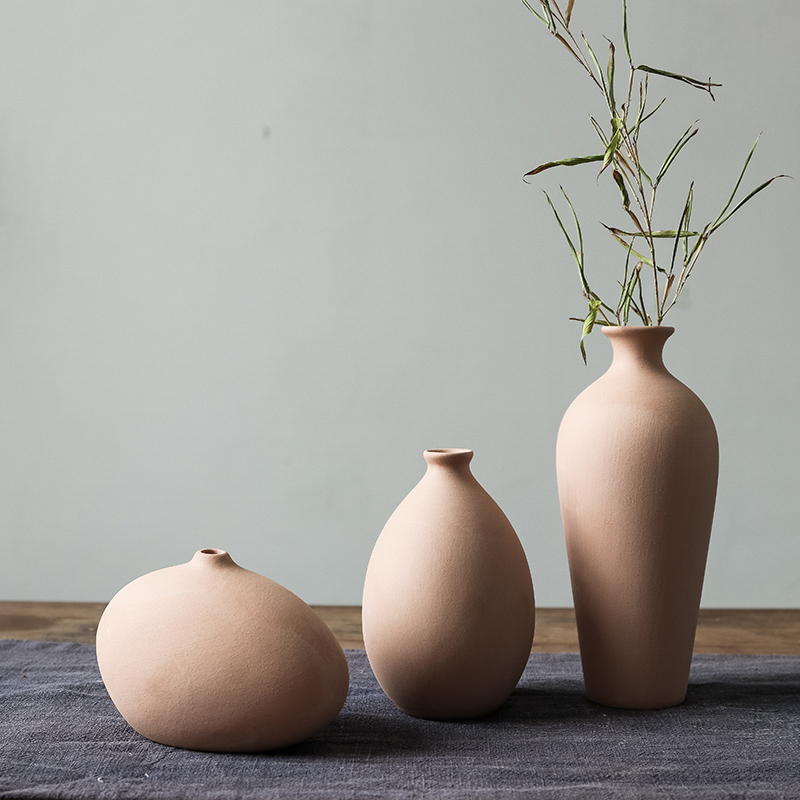 Minimalist Nordic household adornment element blank vase ceramic white flower implement bar painting graffiti ceramic film props