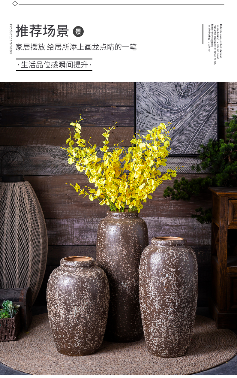 Ground vase manually restoring ancient ways is dried flowers thick courtyard mall flower implement earthenware pottery jar archaize hydroponic flower pot