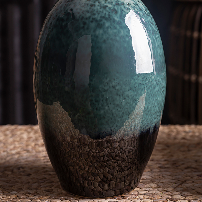 Chinese creative ceramic vase furnishing articles living room table suit household soft adornment zen simulation flower arranging flowers