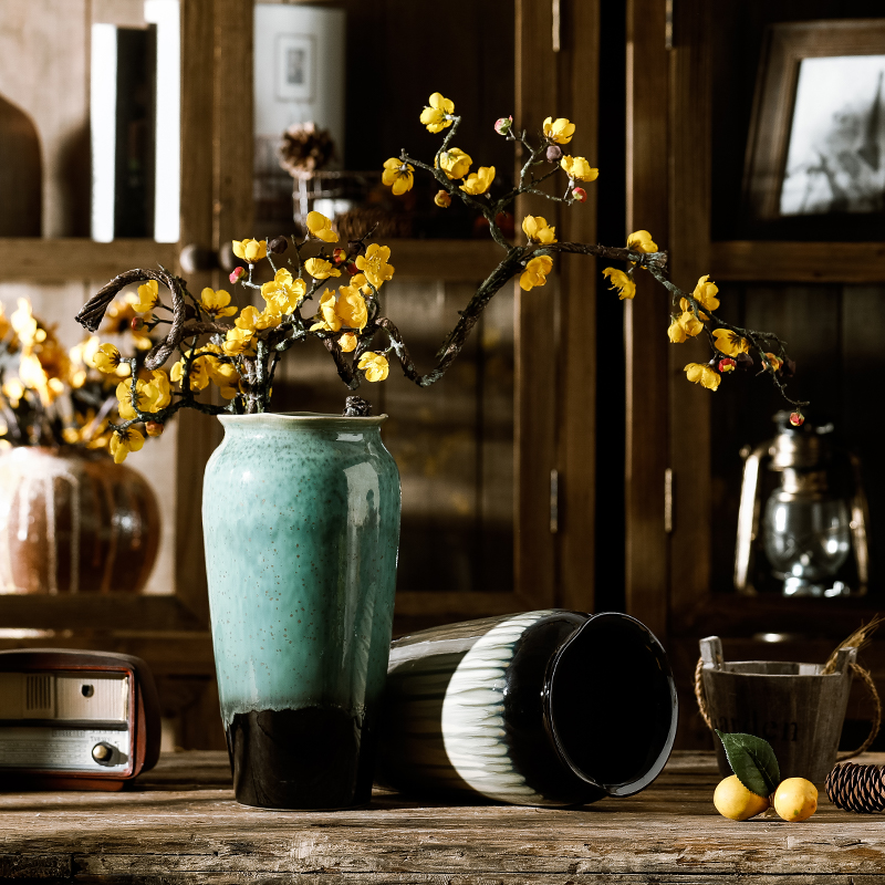 Dried flower vase of jingdezhen ceramics decoration furnishing articles floret bottle water raise sitting room the flowers flower arrangement China TV ark