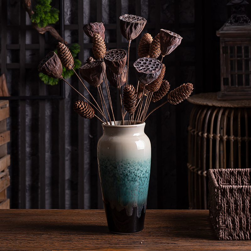 Water raise vases, ceramic small and pure and fresh flower implement creative mini furnishing articles sitting room dry flower arranging flowers hydroponics household ornaments