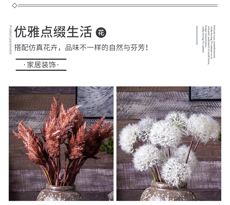 Ground vase manually restoring ancient ways is dried flowers thick courtyard mall flower implement earthenware pottery jar archaize hydroponic flower pot
