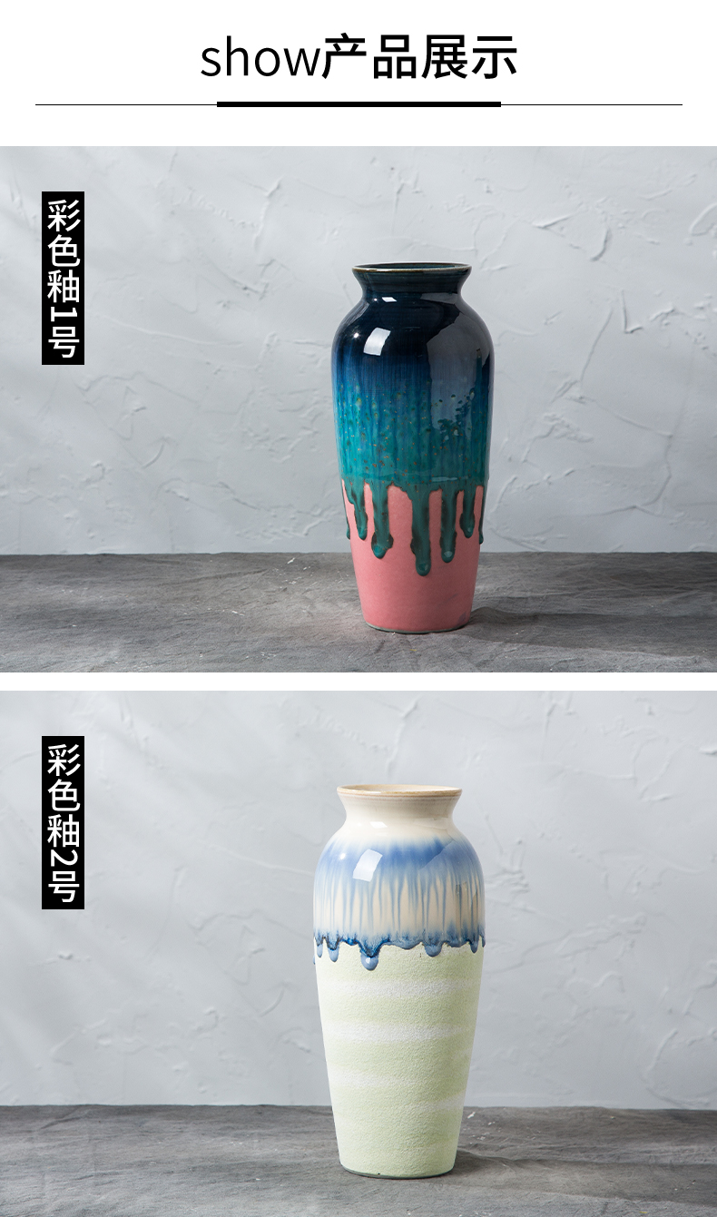 I and contracted ceramic vase furnishing articles sitting room TV ark, flower arranging water raise American Europe type tea table table decorations