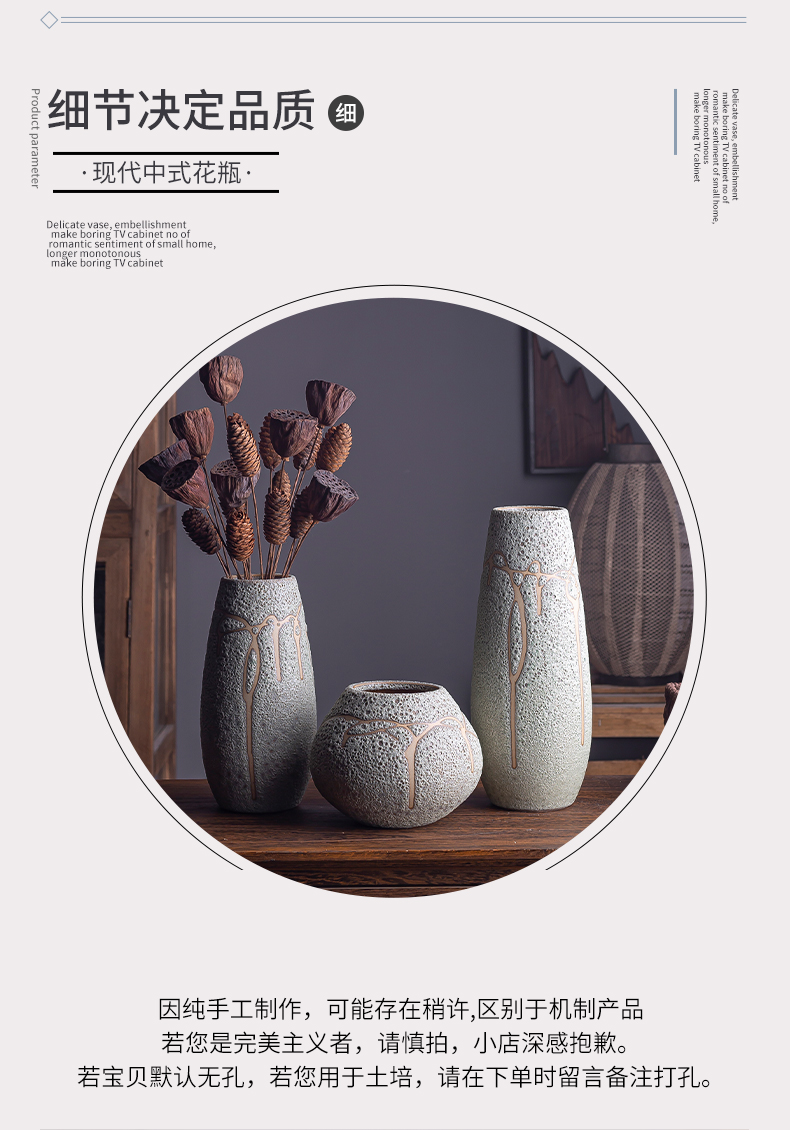 American restaurant sample room soft adornment ceramic flower vases, flower arrangement sitting room porch tea table restoring ancient ways, furnishing articles