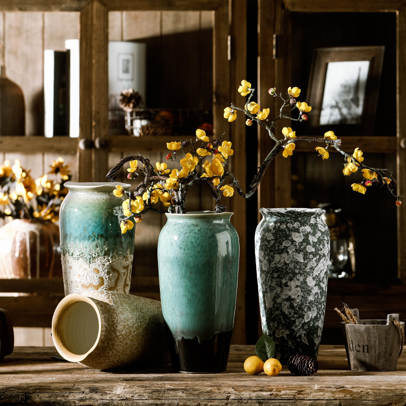 Dried flower vase of jingdezhen ceramics decoration furnishing articles floret bottle water raise sitting room the flowers flower arrangement China TV ark