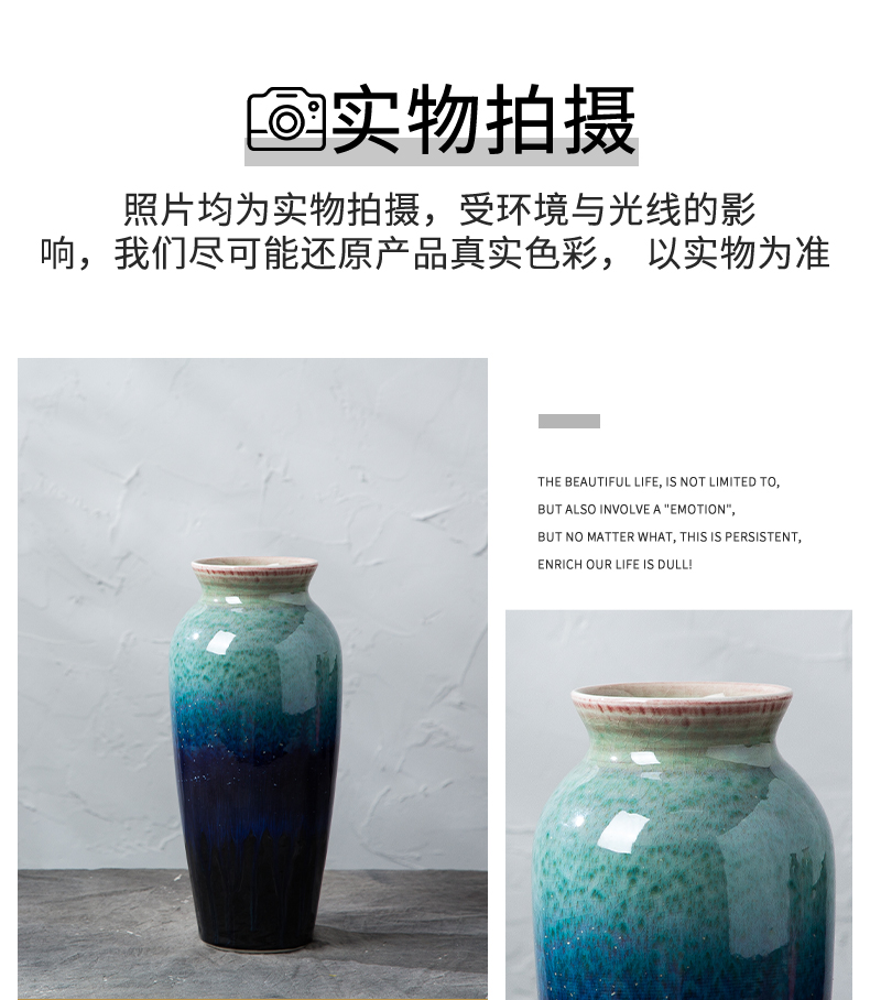 I and contracted ceramic vase furnishing articles sitting room TV ark, flower arranging water raise American Europe type tea table table decorations