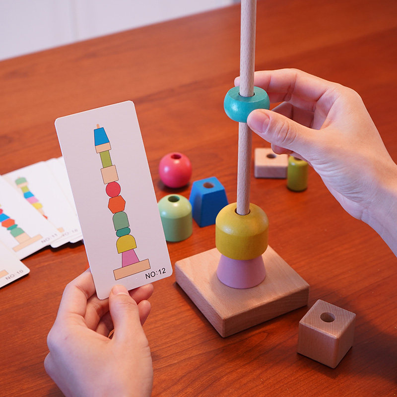 Toddler shape color cognitive teaching to recognize parent-child interaction folding musician eye coordination exercise toys