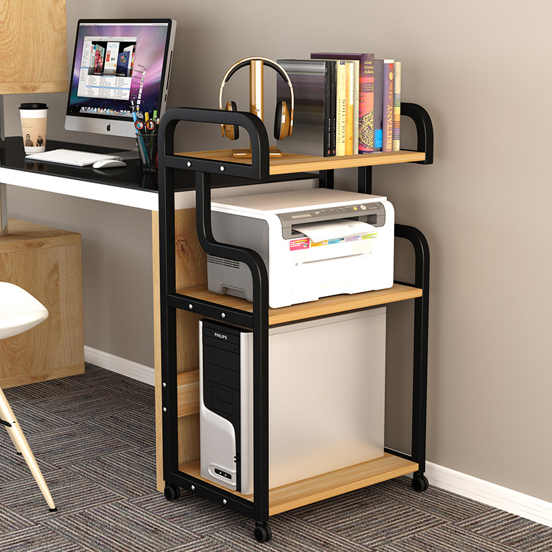 Computer mainframe bracket mobile mainframe mainframe storage mainframe chassis rack shelf printer rack