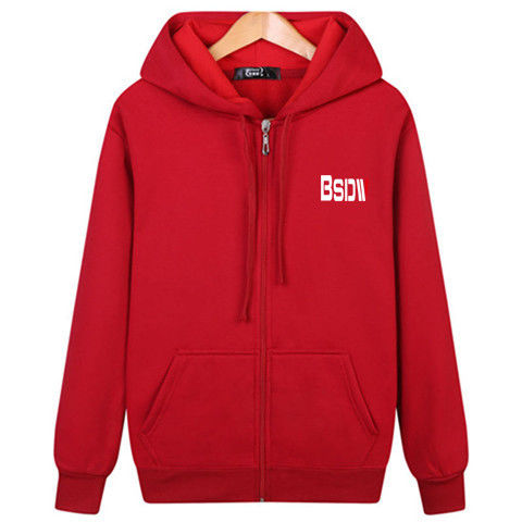 mô hình mùa xuân mùa thu / mùa đông mở phù hợp đàn ông bảo vệ áo cộng với nhung áo len zip-up bảo vệ áo khoác nam thể thao áo khoác Hàn Quốc phiên bản áo khoác.