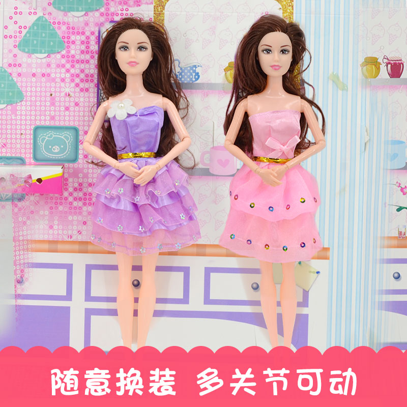 Barbie girl single toy girl Princess gift simulation exquisite doll Xiao Ling European and American fairy gift box