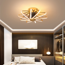 Ultra-thin ceiling fan lamp dining room living room invisible ceiling fan lamp Nordic simple modern bedroom balcony fan chandelier