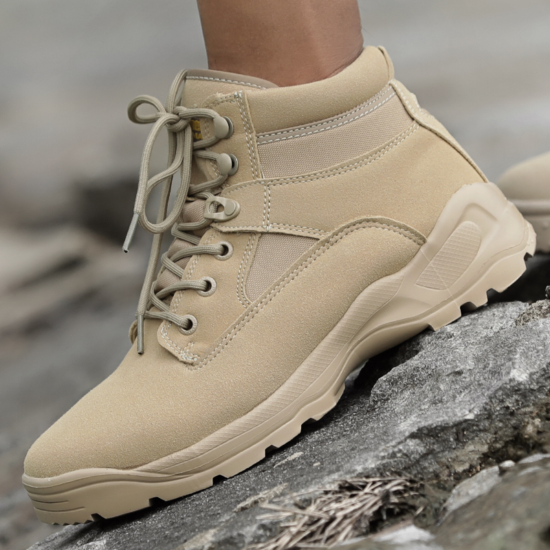 Male Special Soldiers Shoes Tactical Boots Low Help Field Boots Outdoor Waterproof Desert Combat Mountaineering Shoes Combat Boots