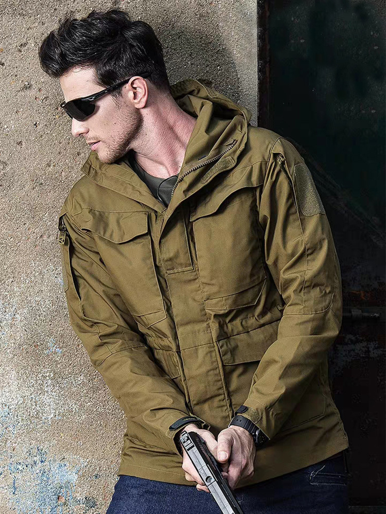 m65 windbreaker men's long version of outdoor tactical stormtrooper camouflage clothing windproof waterproof warm jacket jacket