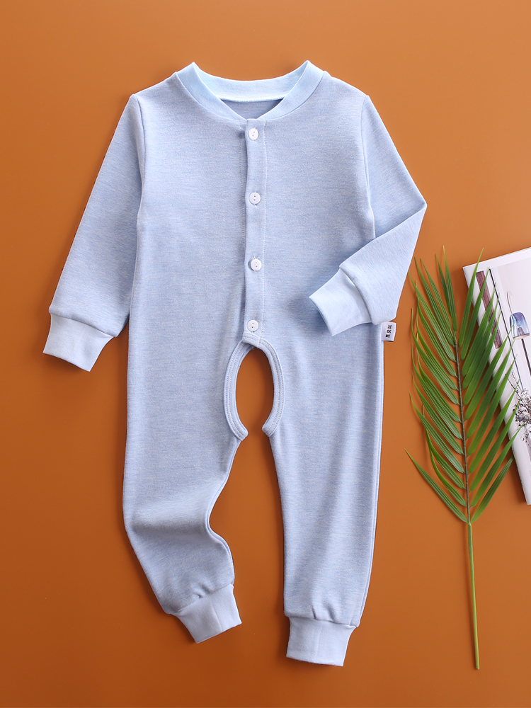 Bé sơ sinh jumpsuit đồ ngủ ấm rơi xuống đáy của lò xo và mùa thu bông childrens quần áo trẻ em leo lên mở đồ lót.